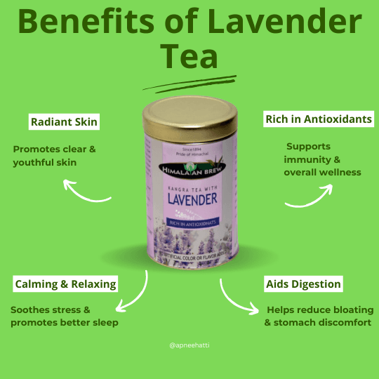 Lavender Green Tea – Calming Floral Blend for Relaxation & Wellness