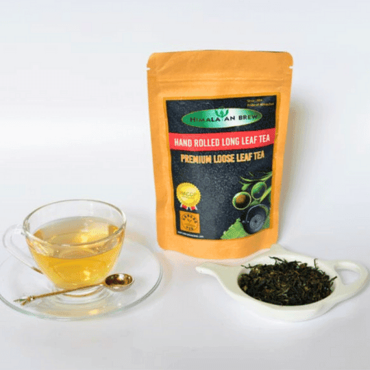 Premium Hand-Rolled Green Tea with Cinnamon & Licorice – Long Leaf Wellness Blend