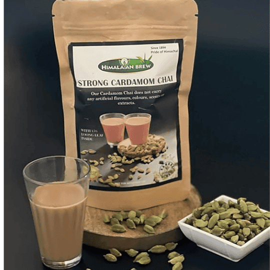 Cardamom Chai Black Tea – Authentic Indian Masala Chai | 100g Loose Leaf + CTC Blend
