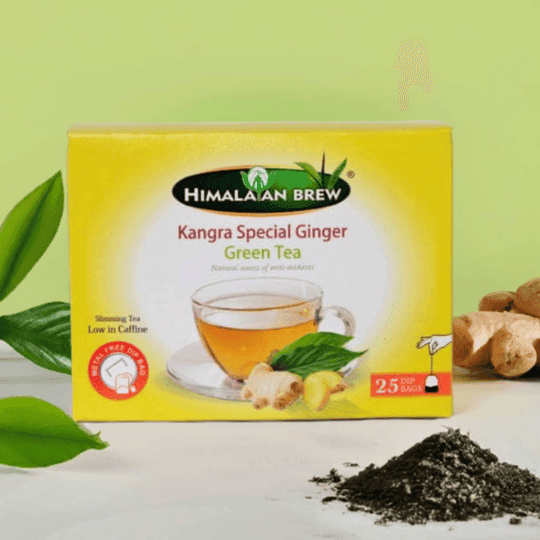 Kangra Special Ginger Green Tea – 25 Tea Bags