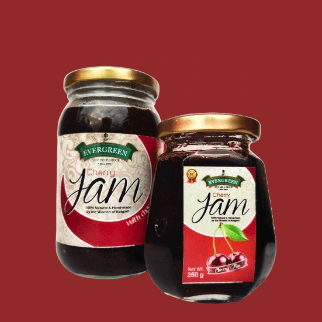 Organic Handmade Cherry Jam| Pure Himalayan Cherry Preserve