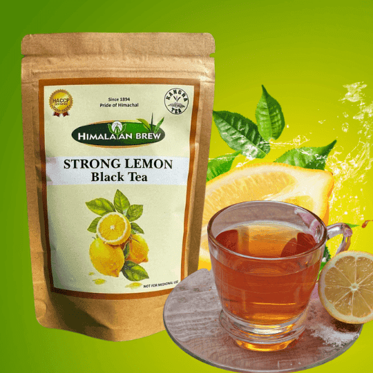STRONG LEMON Black Tea | Bold & Refreshing Citrus Blend | 100g Loose Leaf