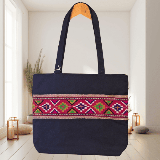 Kullu Patti Handbags - Color Black