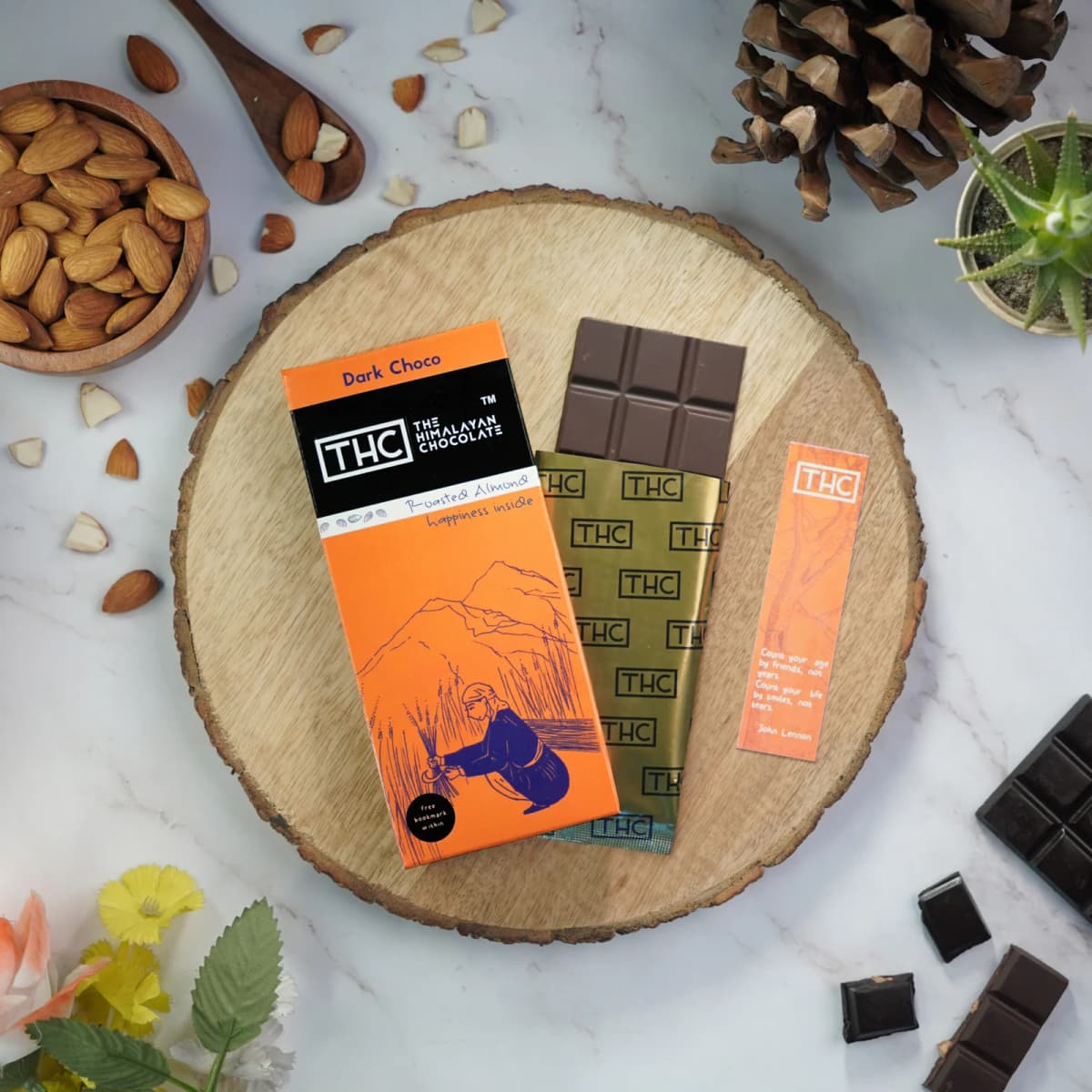 Roasted Almonds Dark Chocolate – 50g